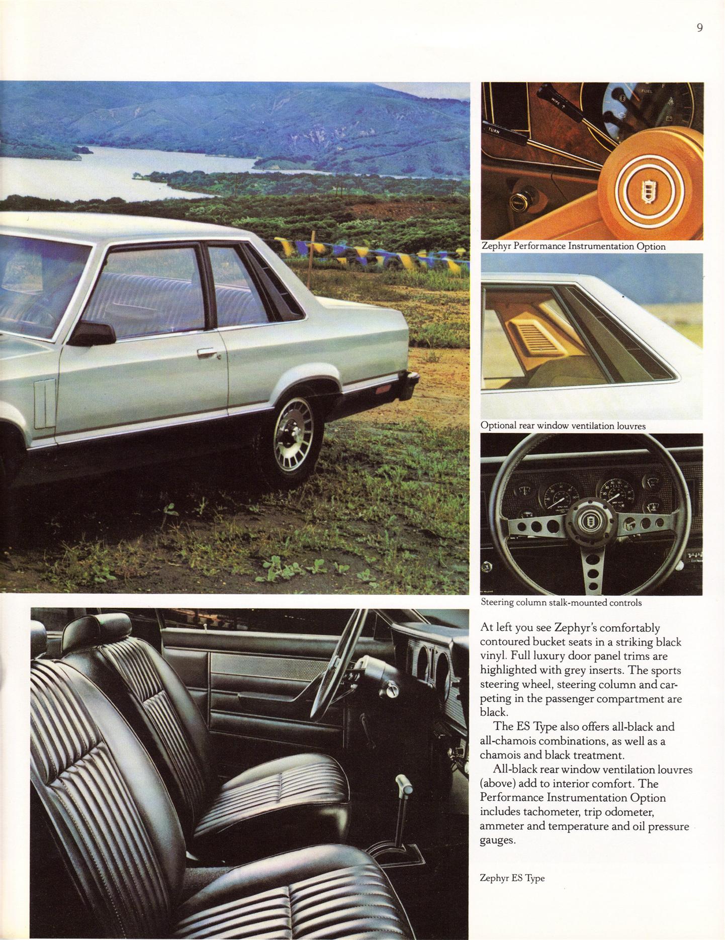 1979 Mercury Zephyr Brochure Page 14